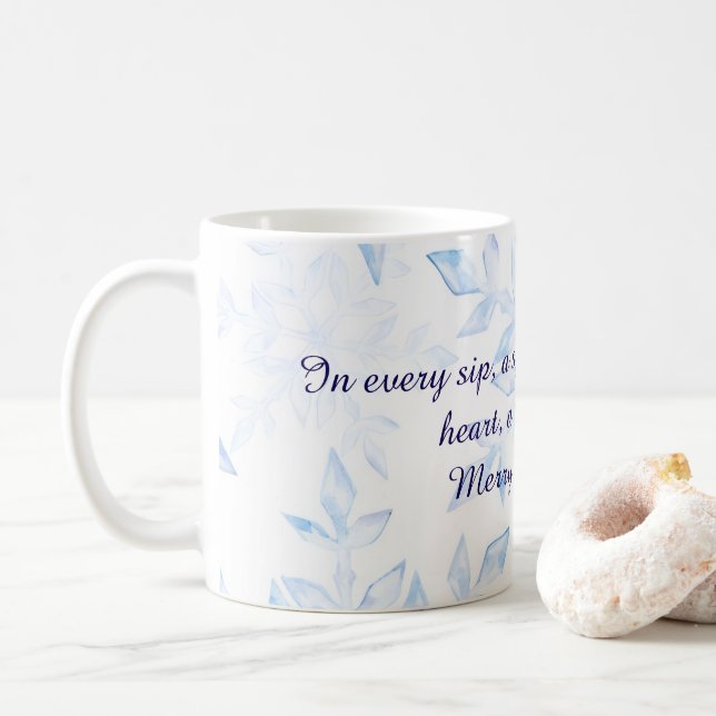Caneca De Café Coffee Cup, Christmas themed (Com Donut)