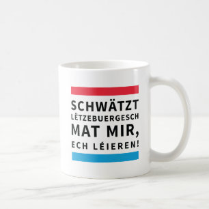 Caneca De Café Coffee Cup for People who Learn Luxembourgish