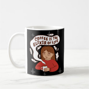 CANECA DE CAFÉ COFFEE ELIXIR QUOTE
