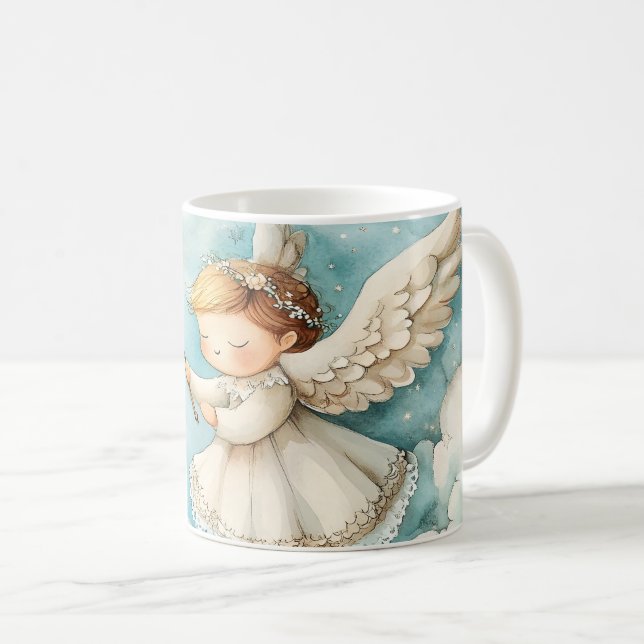 Caneca De Café Coffee First Angel  (Frente Esquerda)