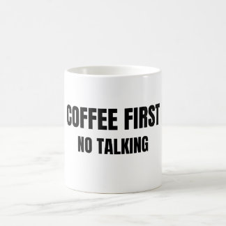 Caneca De Café Coffee First No Talking Funny Mug Morning Humor