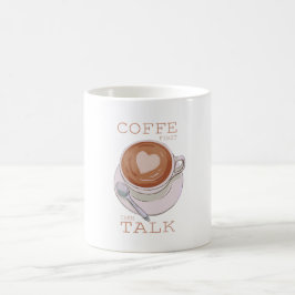 Caneca De Café Coffee First Then Talk – Funny Morning Coffee Mug