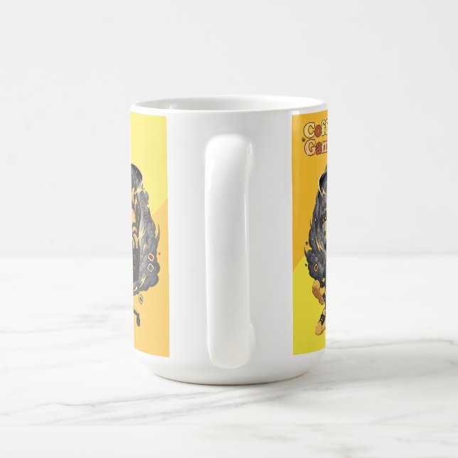 Caneca De Café Coffee Gamer Anime Boy Yellow Aesthetic Art (Alça)