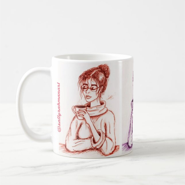 Caneca De Café Coffee Girl Mug (Esquerda)