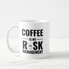 Caneca De Café Coffee Is My Risk Management — Trader Mug Design