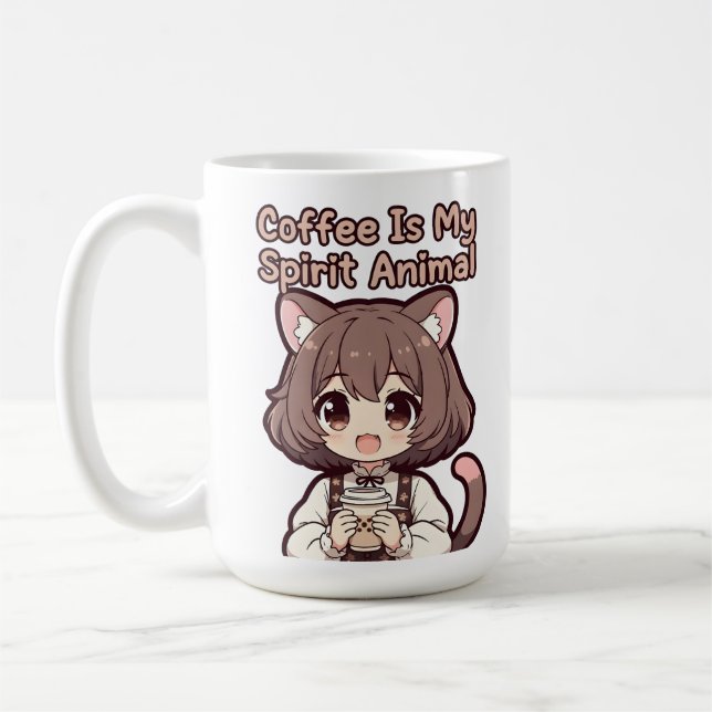 Caneca De Café Coffee Is My Spirit Animal (Esquerda)