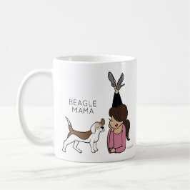 Caneca De Café Coffee Mama de Beagle Personalizada