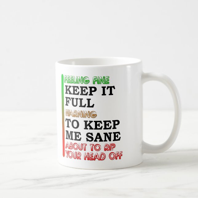 Caneca De Café Coffee Meter Funny Mug (Direita)
