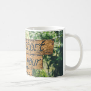 Caneca De Café "Coffee Mug: Abraça o seu dia, um passo de cada ve