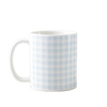 Coffee Mug Blue Gingham
