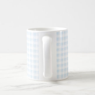 Caneca De Café Coffee Mug Blue Gingham