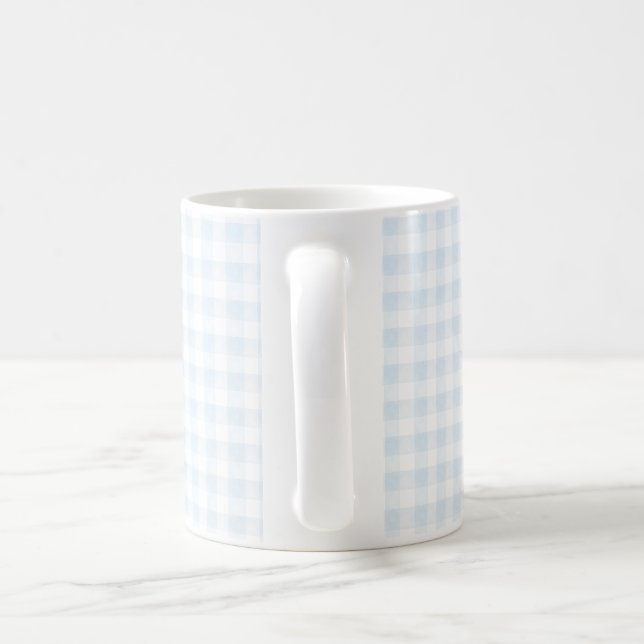 Caneca De Café Coffee Mug Blue Gingham (Alça)