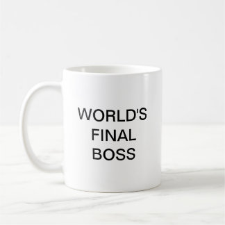 Caneca De Café Coffee Mug, chefe final do mundo