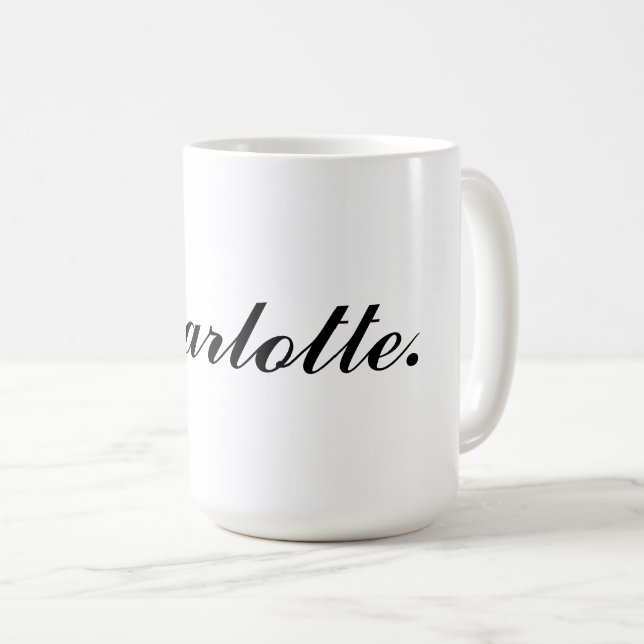 Caneca De Café Coffee Mug Clássico Com Seu Nome Personalizado (Frente Esquerda)