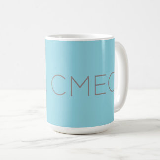 Caneca De Café Coffee Mug CMEC - 15-oz, azul claro com cinza