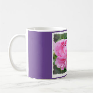 Caneca De Café Coffee Mug com fotografia de Peonies Rosa