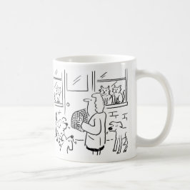 Caneca De Café Coffee Mug com Ilustração Veterinária