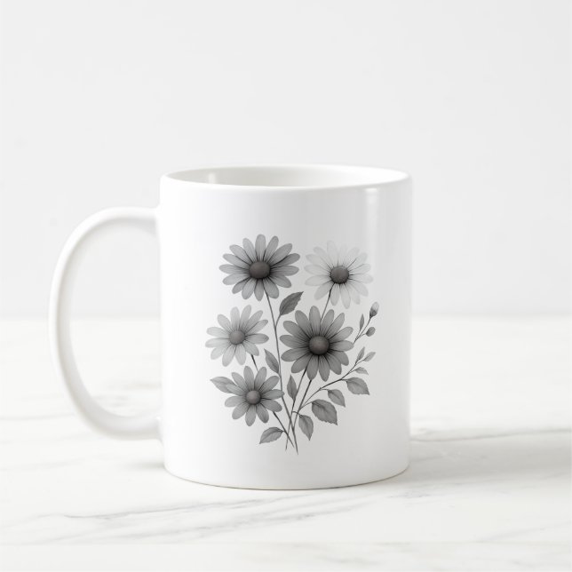 Caneca De Café Coffee Mug - Daisy Design - Corrine & Co (Esquerda)