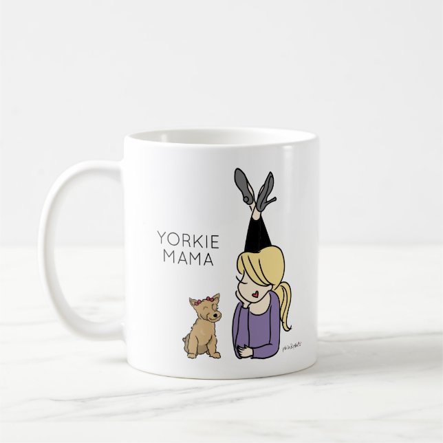Caneca De Café Coffee Mug de café da Yorkie (Esquerda)