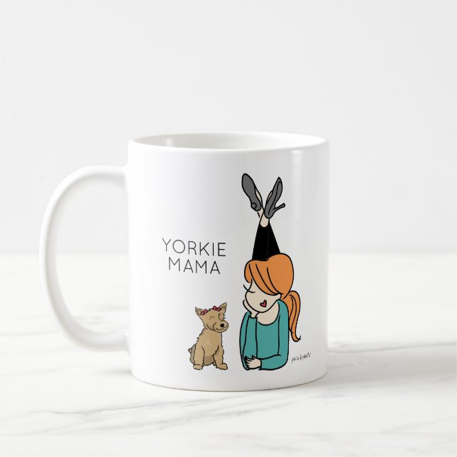 Caneca De Café Coffee Mug de café da Yorkie (Esquerda)