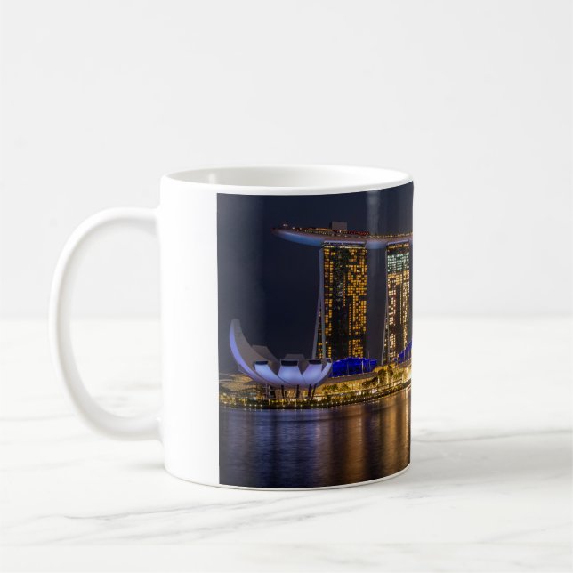 Caneca De Café Coffee Mug de Coffee Skyline Singapura (Esquerda)
