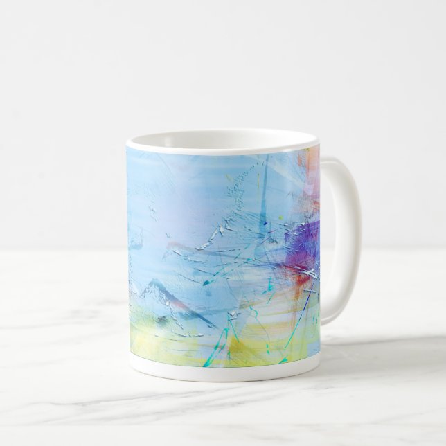 Caneca De Café Coffee Mug de tinta azul (Frente Esquerda)