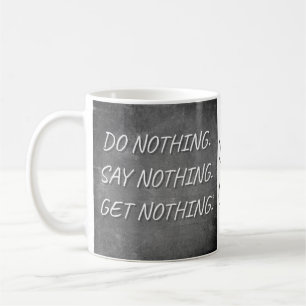 Caneca De Café Coffee Mug "Do Nothing"