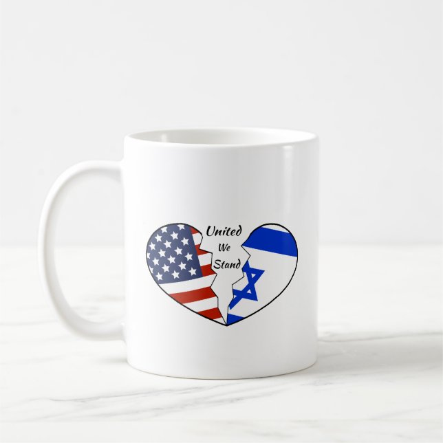 Caneca De Café Coffee Mug: Israel e EUA Unidos (Esquerda)