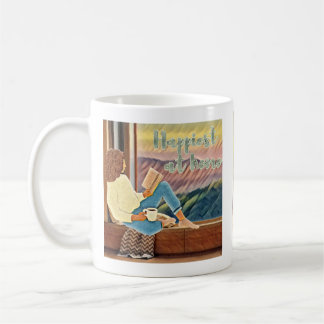 Caneca De Café Coffee Mug 'mais feliz em casa'