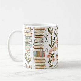 Caneca De Café Coffee Mug Padrão Do Livro