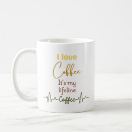 Caneca De Café Coffee Mug para Cafeine Fans-Café Amor