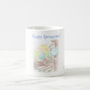 Caneca De Café Coffee Mug Springtime