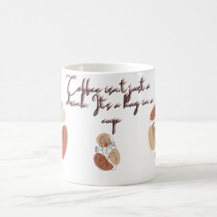 Caneca De Café Coffee Mug Tipografia Minimalista Moderna Aesthe