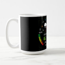 Caneca De Café Coffee Mug with a Humorous Digital Design