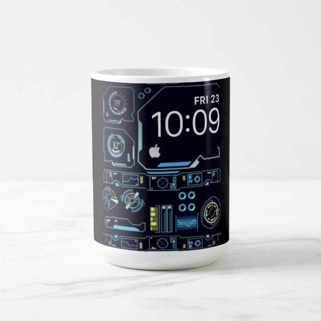 Caneca De Café Coffee Mug with a Humorous Digital Design (Centro)