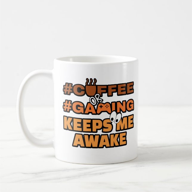 Caneca De Café Coffee ou citação engraçada para jogos (Esquerda)