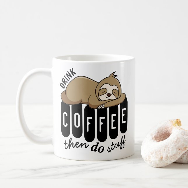 Caneca De Café Coffee Sloth Coffee Coce (Com Donut)