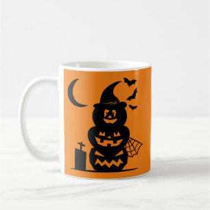 Caneca De Café Coffee Stacking Pumpkins Halloween Coffee Mug