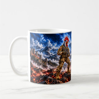 Caneca De Café Cofre Tático Guerreiro Clássico Galo Gaulês Francê