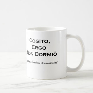 Caneca De Café Cogito Ergo Sum e o corolário inevitável