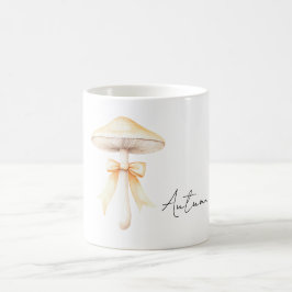 Caneca De Café Cogumelo Creme de Tinta Pêssego