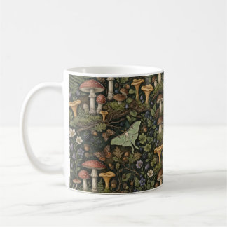 Caneca De Café Cogumelo da Floresta Encantada | Botânica Vintage