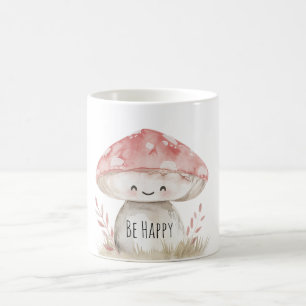 Caneca De Café Cogumelo Feliz