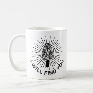 Caneca De Café Cogumelo Morel Engraçado Caça de Cogumelo Legal
