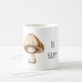 Caneca De Café Cogumelo Sorridente Alegre