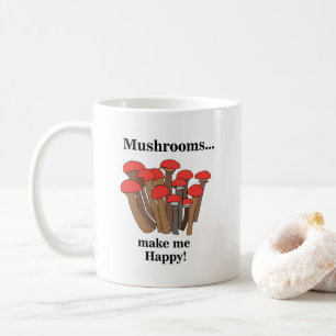 Caneca De Café Cogumelo Toadstool Cogumelos Vermelhos