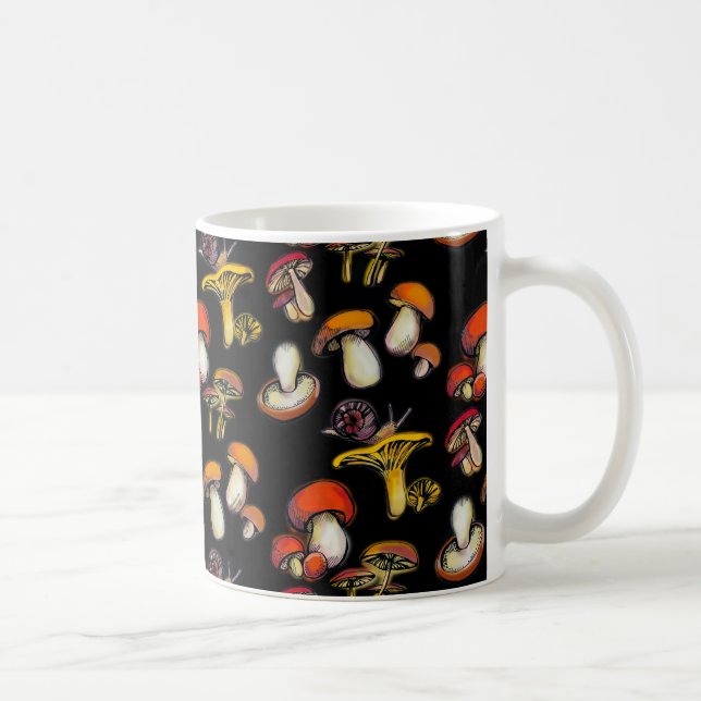 Caneca De Café Cogumelos (Direita)