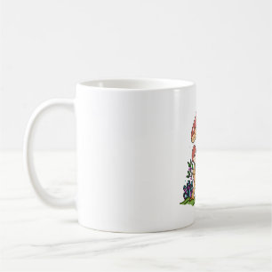 Caneca De Café Cogumelos e Sapos