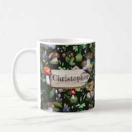 Caneca De Café Cogumelos Florestais Russos De Cadeias Florestais