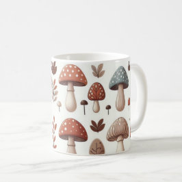Caneca De Café Cogumelos Marchando